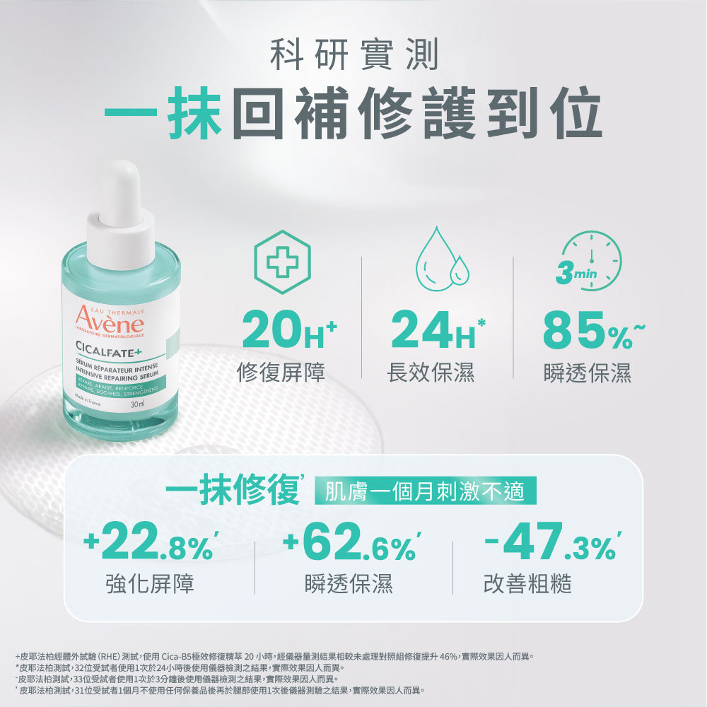 Avene雅漾 Cica-B5極效修復精萃 30ml